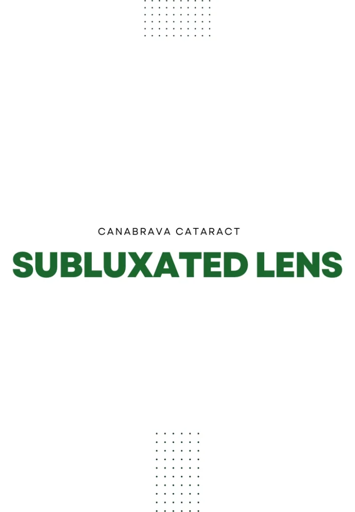 Subluxated lens